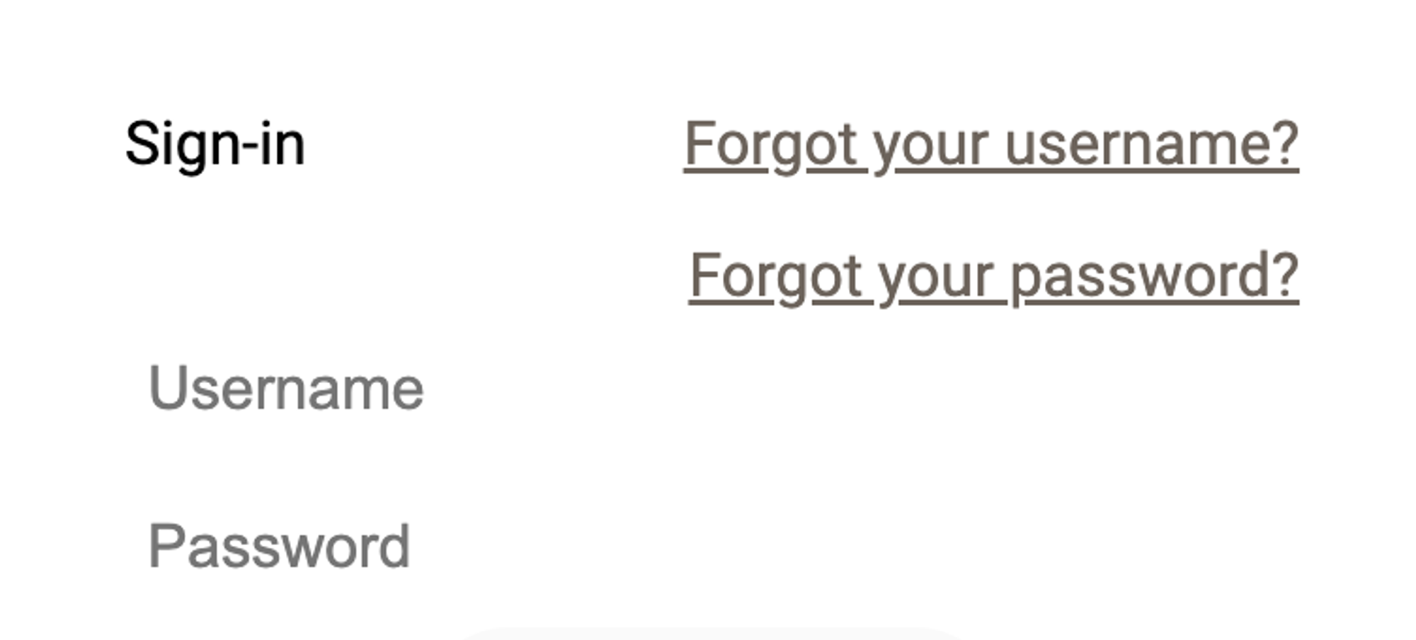 Password reset interface showing sign in form with forgot password options