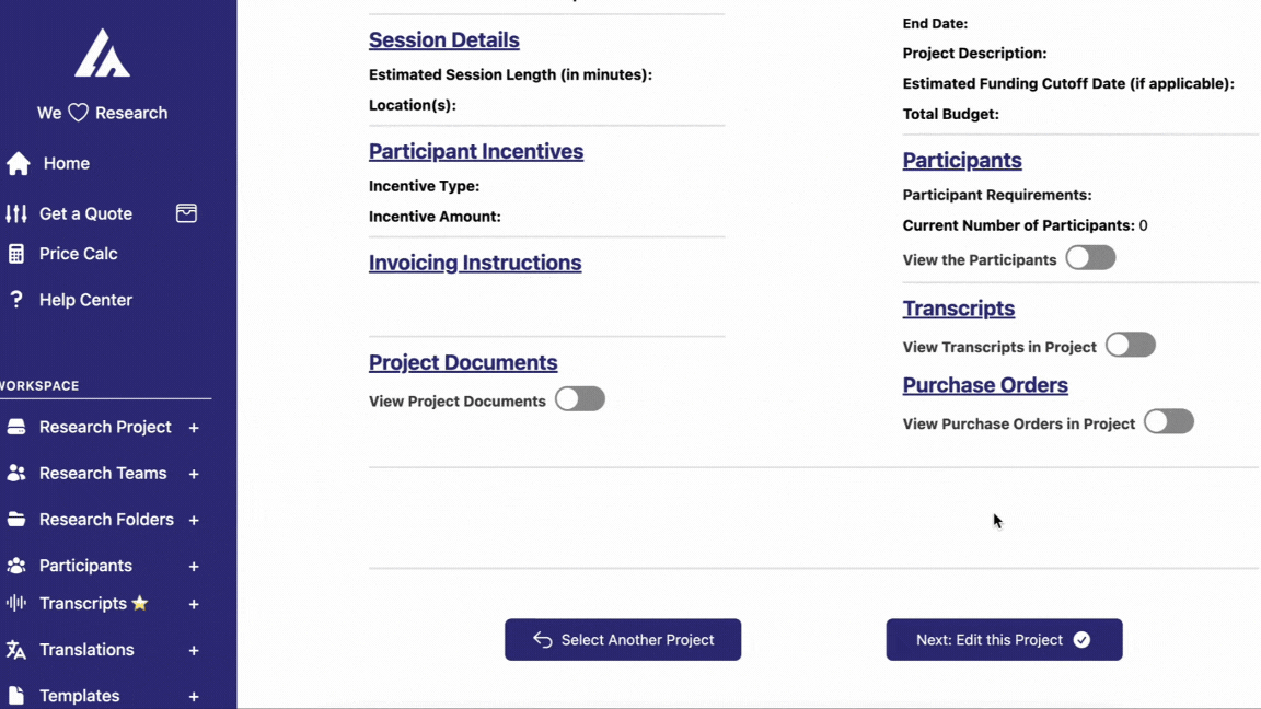 Linking existing team to project demonstration